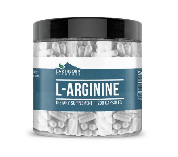 Frente del envase Earthborn Elements L-Arginine