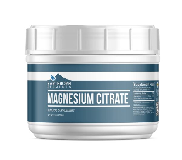 Etiqueta Earthborn Elements Magnesio Citrato