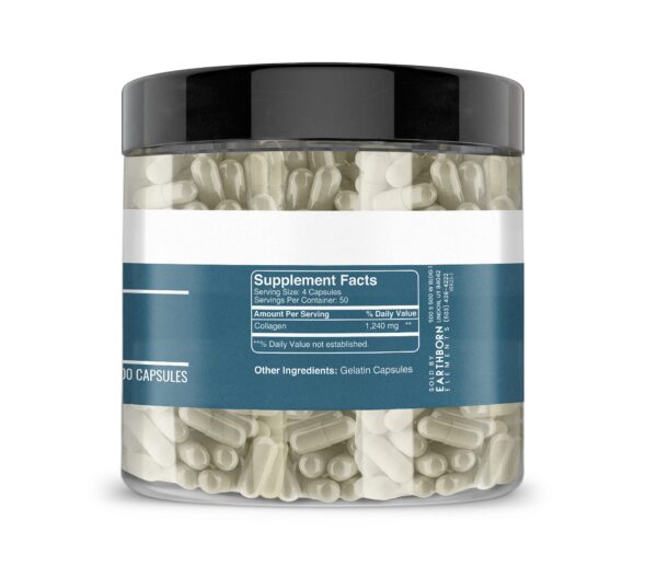 Vista lateral de etiqueta Earthborn Elements