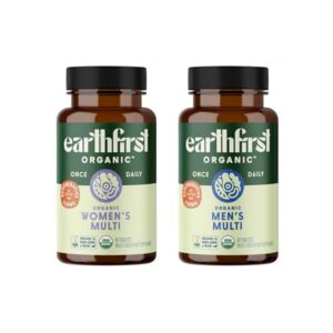 EarthFirst Organic multivitamin daily supplement for women and men