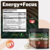 EarthNutri Energy + Focus polvo rosa para enfoque mental