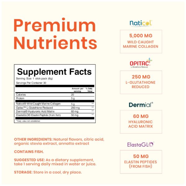 Sticks de colágeno marino para mezclar