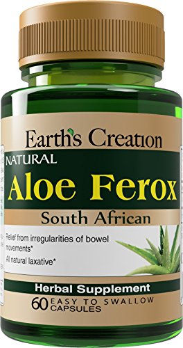Version 1.0.0 Earth's Creation Aloe Ferox cápsulas laxante natural 60 unidad