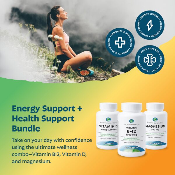 Tabletas de B12 Earth’s Splendor 200 piezas