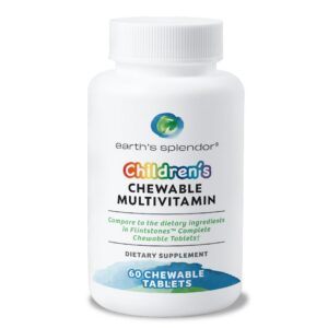 Earth's Splendor Kids multivitamin frasco