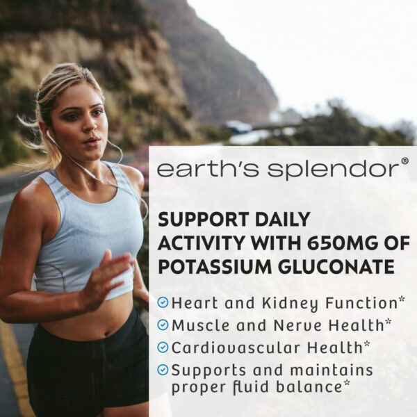 Tabla nutricional Earth’s Splendor Potasio gluconato