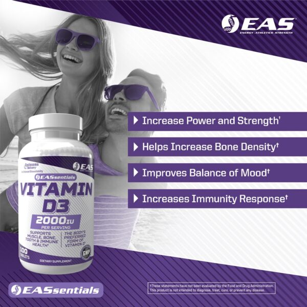 EAS Vitamina D3 frasco y etiqueta detalle