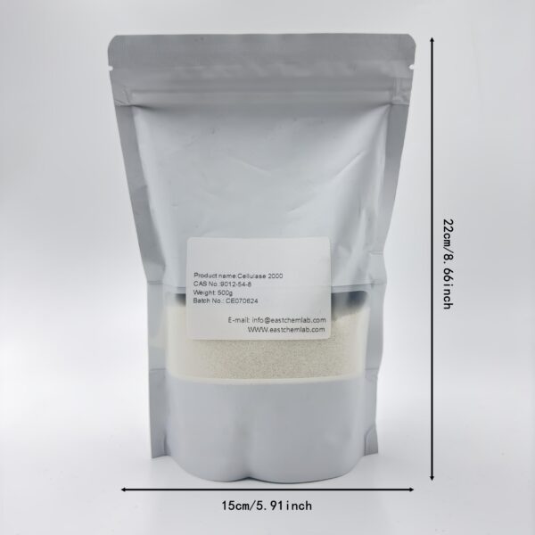 Polvo amarillo claro Eastchem Celulasa 500 g