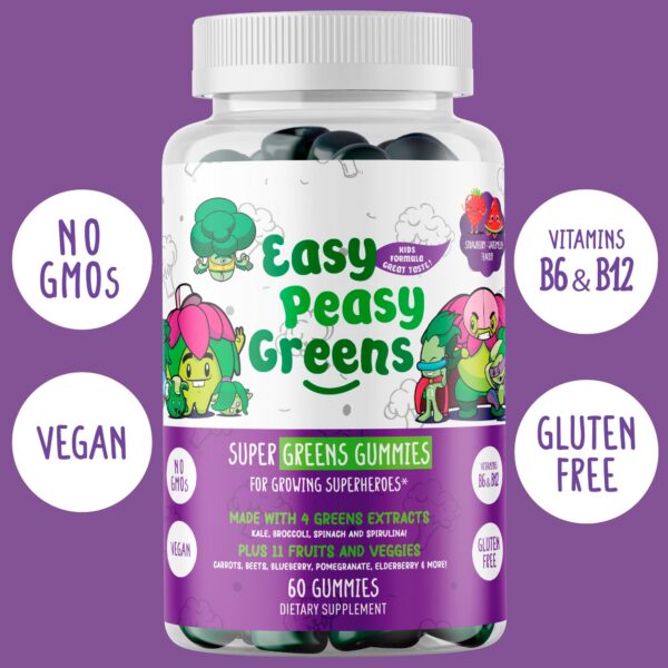 Version 1.0.0 EasyPeasyGreens extractos reales de verduras para niños
