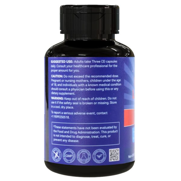 Detalle de cápsulas en la botella