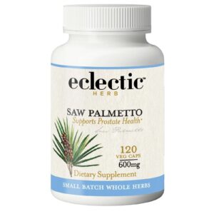 Version 1.0.0 Eclectic Herb cápsulas saw palmetto apoyo salud próstata veganas