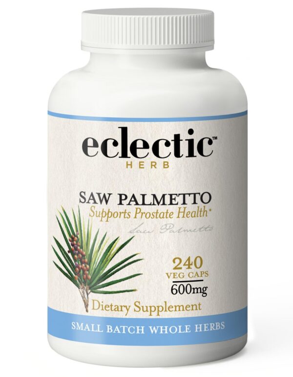 ECLECTIC INSTITUTE cápsulas vegetarianas Saw Palmetto 600 mg