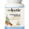 Version 1.0.0 Eclectic Institute cúrcuma fresca liofilizada y pimienta en cápsulas