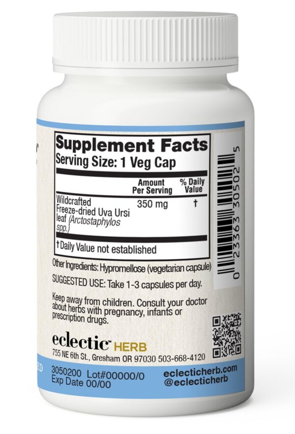 Cápsulas Uva Ursi en frasco