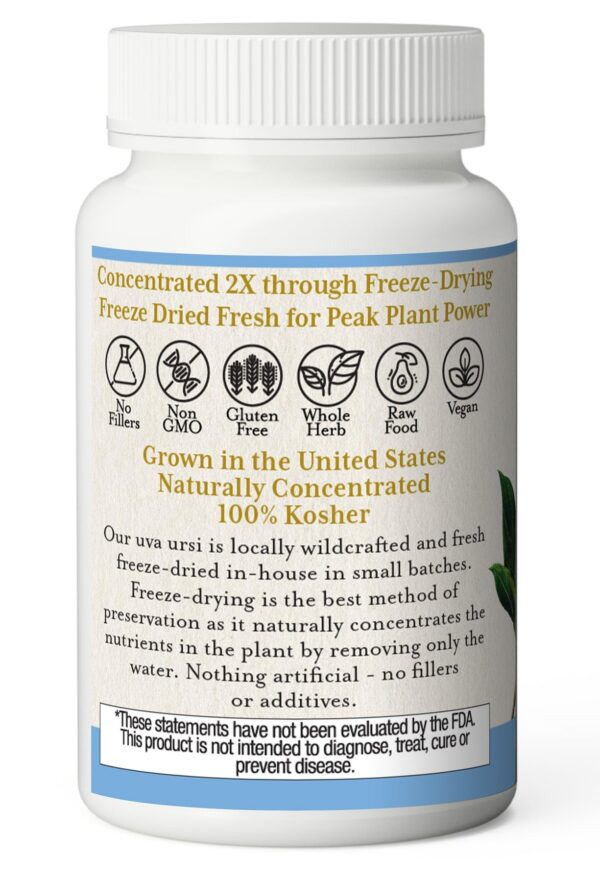 Etiqueta del producto Uva Ursi