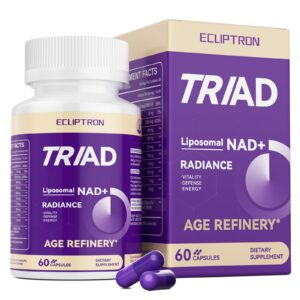 Version 1.0.0 Ecliptron NAD Suplementos para mujeres frasco frontal