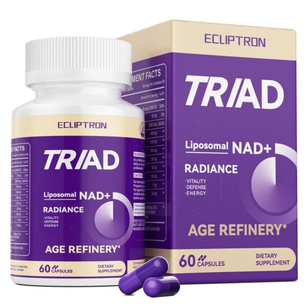Ecliptron NAD Suplementos para mujeres frasco frontal