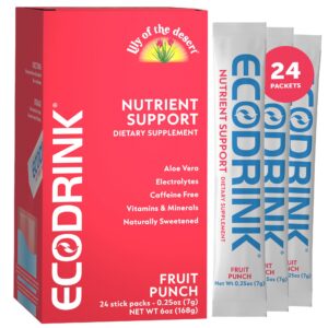 Paquetes Eco Drink multivitaminas sin azúcar sabor Fruit Punch