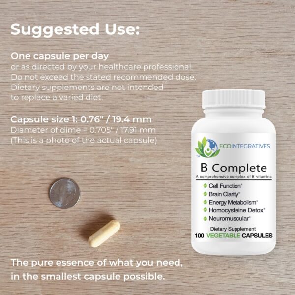 Ingredientes de B Complete en etiqueta