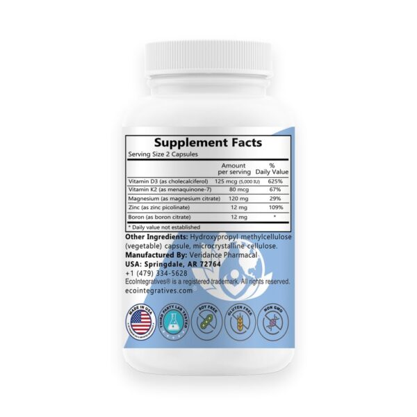 Etiqueta frontal de EcoIntegratives D3 Plus