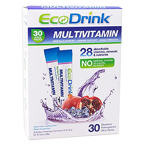 paquete EcoDrink mezcla energía multivitamínica 30 sobres