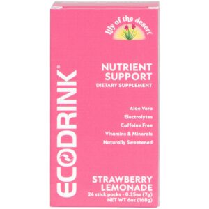EcoDrink Paquetes de Hidratación Limonada de Fresa