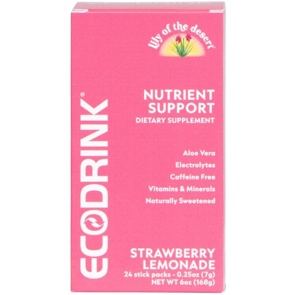 Version 1.0.0 EcoDrink Paquetes de Hidratación Limonada de Fresa