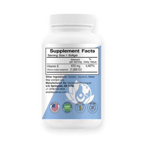 EcoIntegratives vitaminas E complejo natural cápsulas para salud