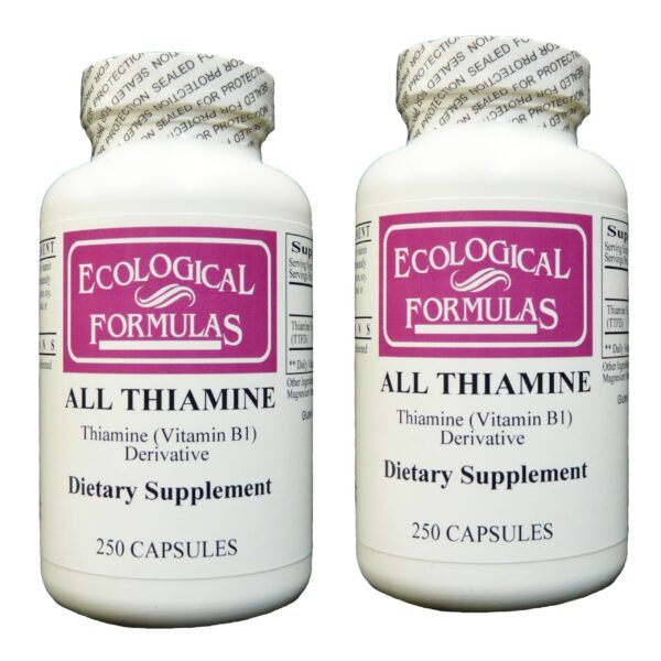 Frascos Ecological Formulas All Thiamine Vitamina B1 50mg