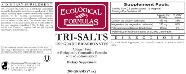 Instrucciones de uso para Tri-Salts
