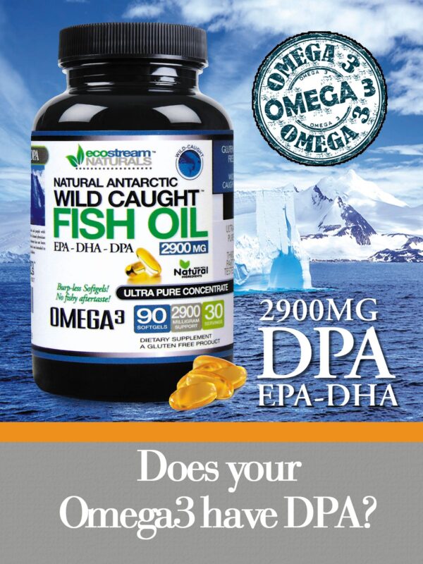Ecostream Naturals omega-3 bottle back label
