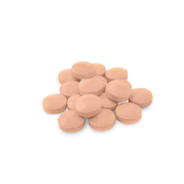Primer plano de las tabletas masticables