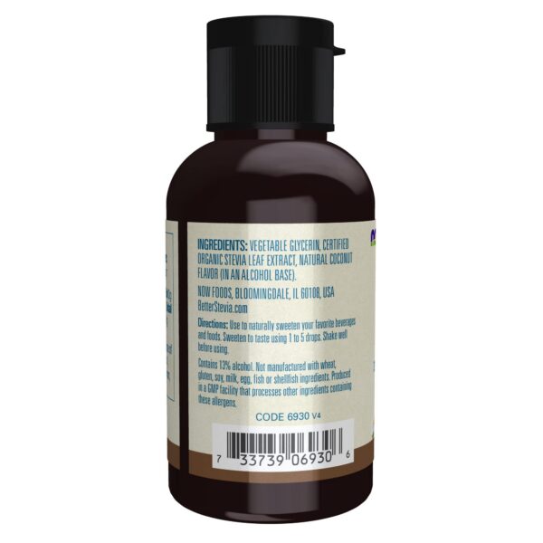 Edulcorante líquido BetterStevia sabor coco apto para dietas keto y diabéticos