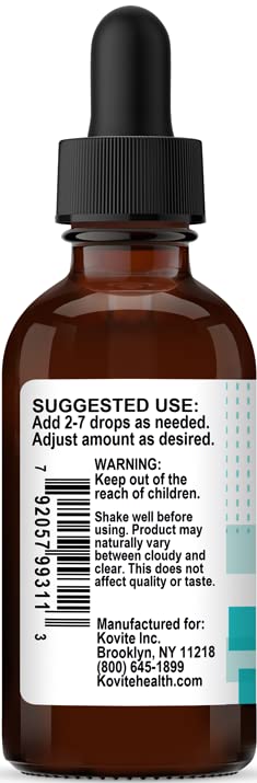 Edulcorante natural stevia líquido con sabor chocolate Kovite