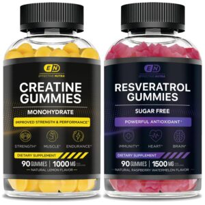 Version 1.0.0 Frente del empaque de Effective Nutra Creatine y Resveratrol Bundle