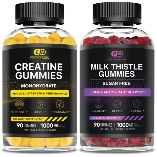 Effective Nutra gomitas creatina monohidrato envase frontal