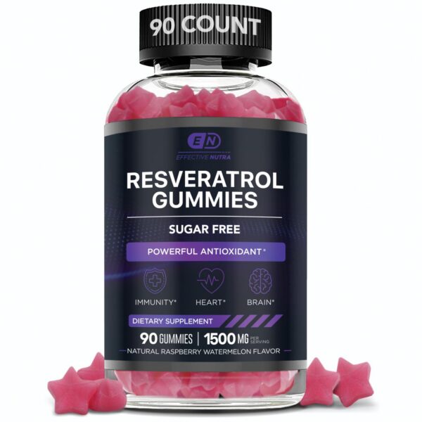 Frasco de Resveratrol Gummies