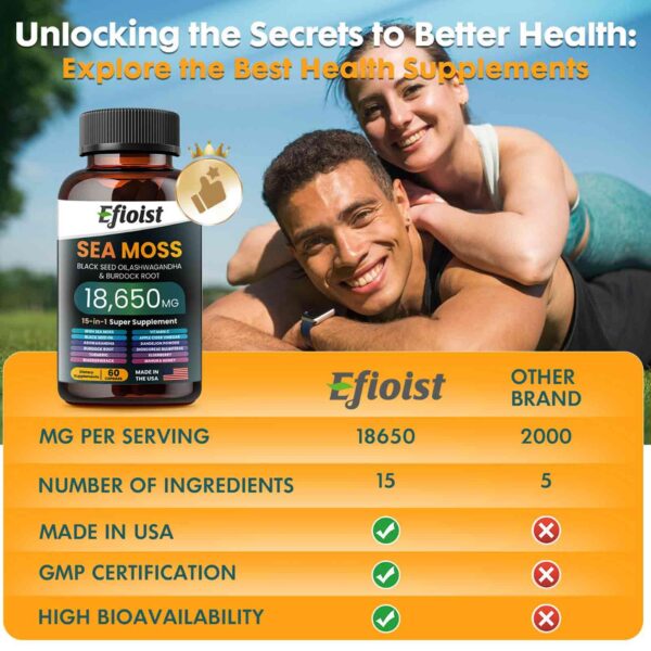 Efioist suplemento natural con aceite de semilla negra y jengibre