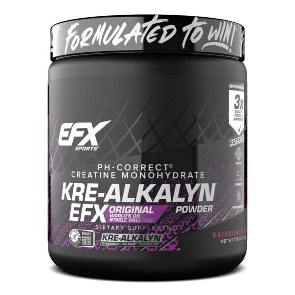 Version 1.0.0 Frente del envase Kre-Alkalyn EFX Rainbow Blast