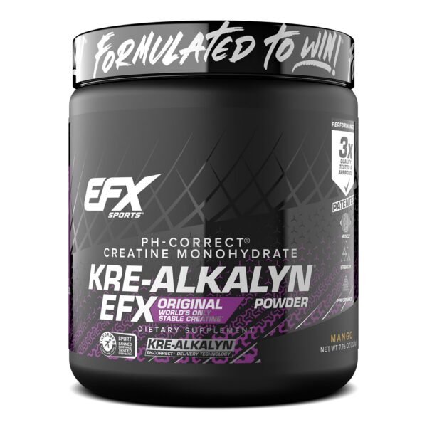 Version 1.0.0 Frente del envase Kre-Alkalyn EFX polvo Mango