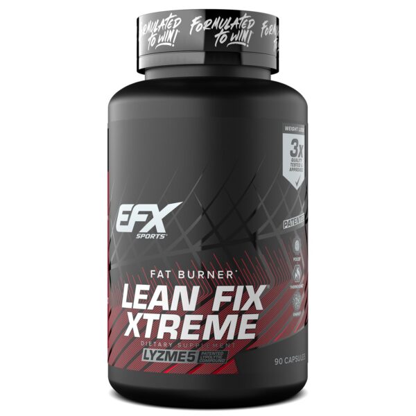 EFX Sports Lean Fix Xtreme frasco y etiqueta frontal