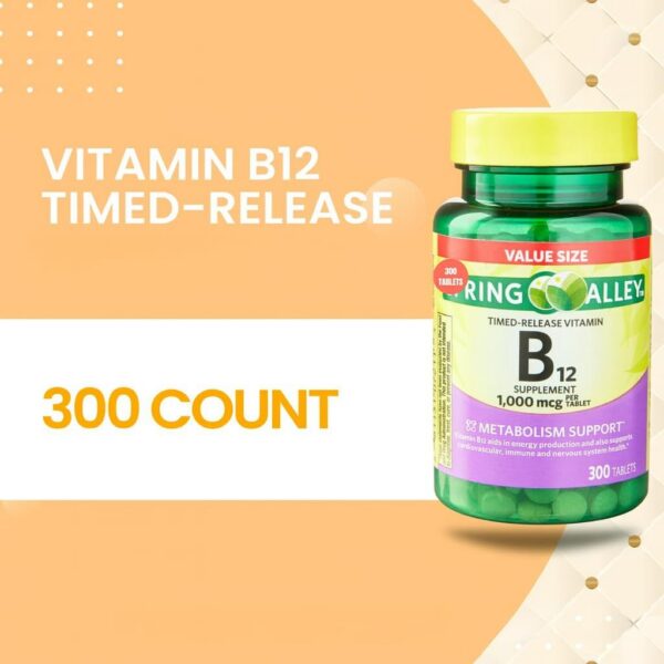 Etiqueta de tableta de vitamina B12 EG Fun