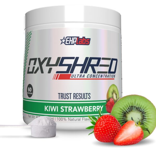 Frente de OxyShred Pre Workout 8.9 oz Kiwi Strawberry