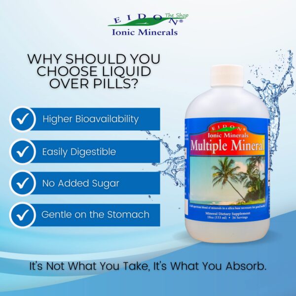 Eidon gotas minerales para salud corazón e hidratación