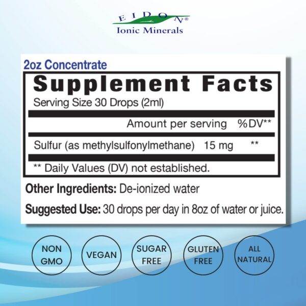Botella de 2 onzas de azufre líquido