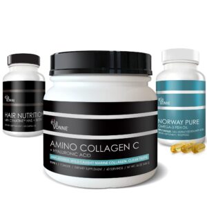 Frente del envase de colágeno marino