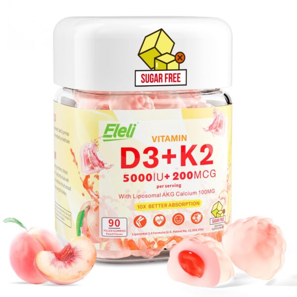 Gomitas Eleli D3 K2 sabor durazno