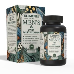 Envase de multivitamínico para hombres