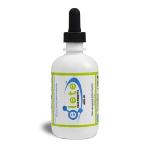 elete Electrolyte Add-In bottle label frontal