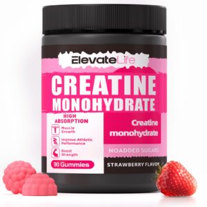 ElevateLife Creatine Monohydrate gummies frasco